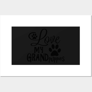 Fun Dog Gifts and Ideas - Love my Grandpuppies Posters and Art